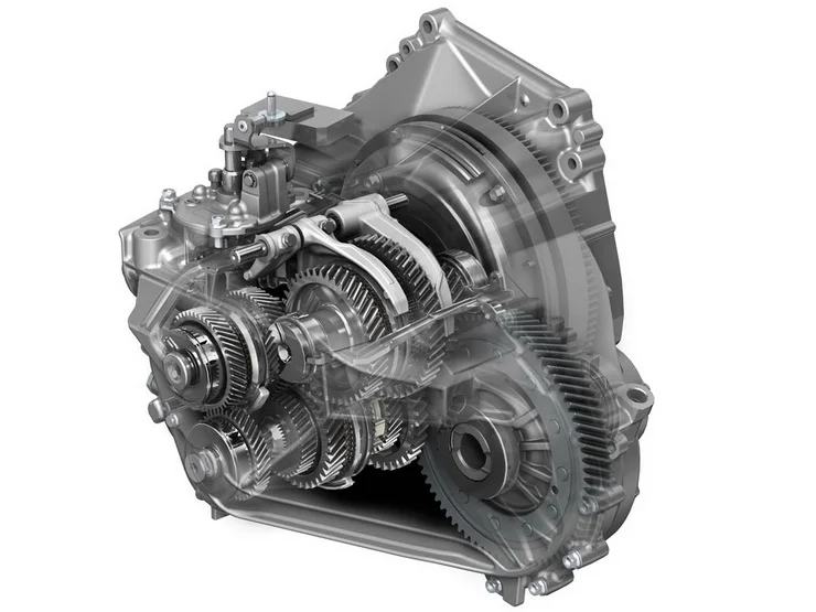 ภาพตัดขวางระบบเกียร์อัตโนมัติ Mazda SKYACTIV-Drive แสดงชุดเฟืองภายใน